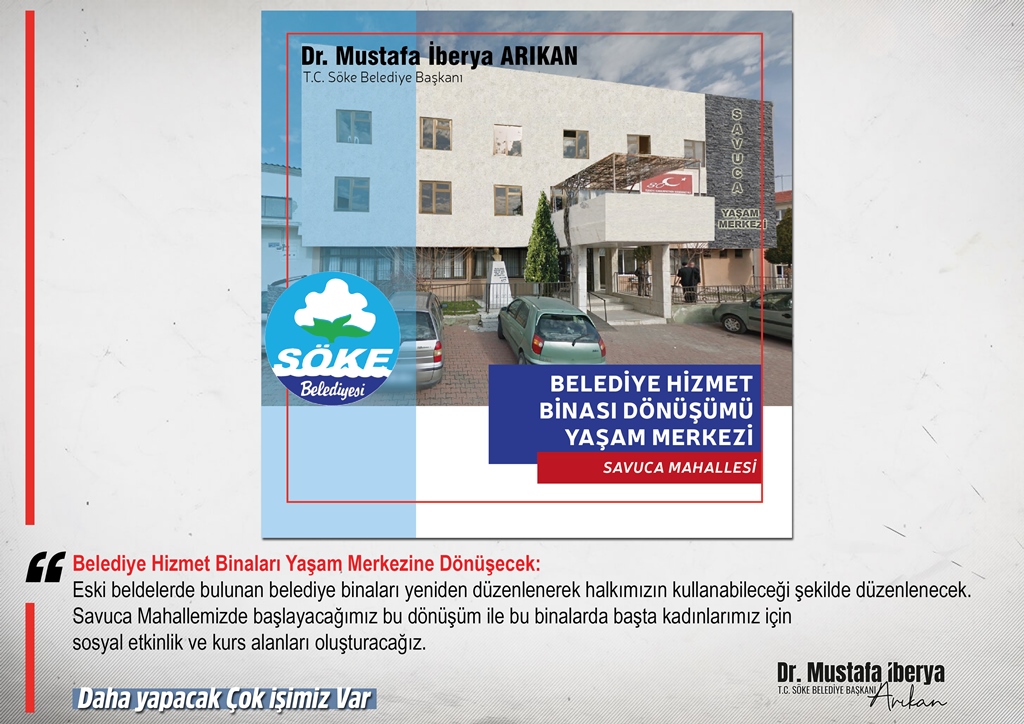 Belediye Hizmet Binaları Yaşam Merkezine Dönüşecek: