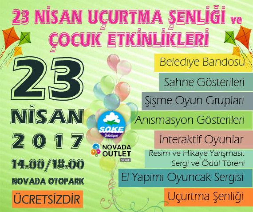 23 NİSAN UÇURTMA ŞENLİĞİ VE ÇOCUK ETKİNLİKLERİ